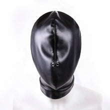 Load image into Gallery viewer, Thierry Fetish Sensory Deprivation Bondage Head Hood, The PU Leather SM Toys Sex Products for Couples Adult Game Roleplay
