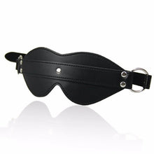 Load image into Gallery viewer, PU Leather Blindfold Sex Eye Mask SM Flirt Masquerade Cosplay Bondage Spanking Sex Toy for Couples Adult Games Erotic Accessory
