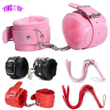 Load image into Gallery viewer, Erotic Sex Toys For Women Men Couples Adults Games Products BDSM Bondage Restraint Set Fetish Handcuffs Leather Whip Spanking
