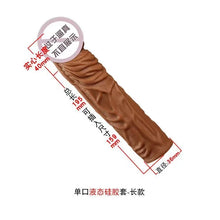 Load image into Gallery viewer, Liquid silicone Condom Penis Extender Sleeve Delay Ejaculation Intimate Goods Sex Toys For Men
