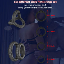 Load image into Gallery viewer, Newest Penis Ring Reusable Silicone Semen Cock Ring Penis Enlargement Delayed Ejaculation Sex Toys For Men Dick Enlarger Rings
