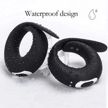 Load image into Gallery viewer, Penis Ring Vibrator Adjustable Vibrating Ring Delay Ejaculation Enlargement Erection Masturbator Adult Sex Toy For Men
