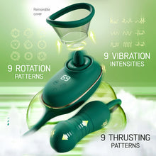 Load image into Gallery viewer, 3 in 1 Vacuum Licking Vibrator for Women G Spot Massager Clitoris Stimulator Nipple Sucker Thrusting Dildo Sex Toys for Adult
