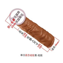 Load image into Gallery viewer, Liquid silicone Condom Penis Extender Sleeve Delay Ejaculation Intimate Goods Sex Toys For Men
