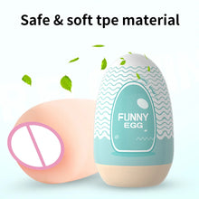 Load image into Gallery viewer, Mini Portable Masturbation Egg Cup Realistic Vagina Beginner Soft Masturbation Cup Penis Massager Stimulator Sex Toys for Man
