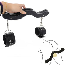 Load image into Gallery viewer, Male Penis Ring BDSM Bondage Gear Ball Scrotum Stretcher Ankle Cuffs Lock Slave Training Sex Toys for Men Humbler CBT Cockring
