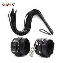 Load image into Gallery viewer, Erotic Sex Toys For Women Men Couples Adults Games Products BDSM Bondage Restraint Set Fetish Handcuffs Leather Whip Spanking
