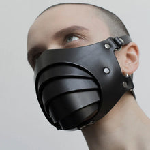 Load image into Gallery viewer, Bdsm Mask Punk Leather Motorcycle Haze Face Mask Male Dust Windproof Adult Games Bondage Restraints Cosplay Sex Toys For Men Gay
