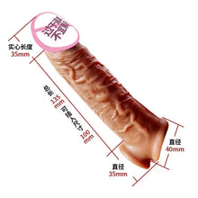 Load image into Gallery viewer, Liquid silicone Condom Penis Extender Sleeve Delay Ejaculation Intimate Goods Sex Toys For Men
