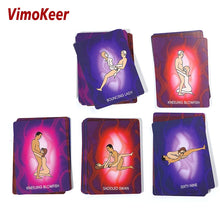 Load image into Gallery viewer, Vimokeer R-18 sex style card bedroom command toys for couple game sex Naughty 52 poses card Gifts adult passion Sex Toys supplie
