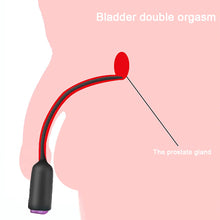 Load image into Gallery viewer, Urethral Sounding Vibrators 10 Speed Urethral Dilators Catheters Silicone Insert Penis Plug Sex Toys For Men Urethra Plug
