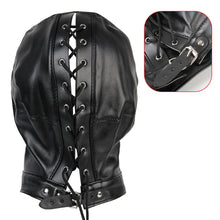 Load image into Gallery viewer, Erotic Accessories Fetish Mask Adult Sex Toys Hollow Hood Couples Flirting Sexy Headgear Leather For Woman
