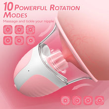 Load image into Gallery viewer, Nipple Suckers Sucking Stimulator Massager with 10 Vibrator Rotation Modes Adult Sex Toys for Women Couples Breasts Sucker
