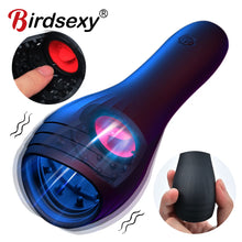 Load image into Gallery viewer, Male Tongue Licking Penis Masturbator Blowjob Orgasm Masturbation 10 Speed Glans Vibrating Massager Endurance Trainning Sex Toys
