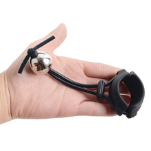 Load image into Gallery viewer, Bdsm Male Penis Ring Exercise Device Weight Bearing Penis Extender Enlargement Stretcher Ball Semen Lock Adult Sex Toys for Men
