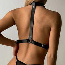 Load image into Gallery viewer, Sexy Women PU Leather Harness BDSM Sexy Lingerie for Women Porn Accessories Handcuffs Belt Fetish Erotic Sex Costume Underwear
