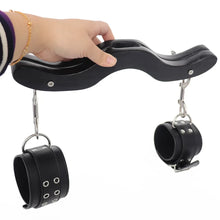 Load image into Gallery viewer, Male Penis Ring BDSM Bondage Gear Ball Scrotum Stretcher Ankle Cuffs Lock Slave Training Sex Toys for Men Humbler CBT Cockring
