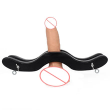 Load image into Gallery viewer, Male Penis Ring BDSM Bondage Gear Ball Scrotum Stretcher Ankle Cuffs Lock Slave Training Sex Toys for Men Humbler CBT Cockring
